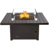 Napoleon St. Tropez Patioflame Fire Table - Square with Windscreen