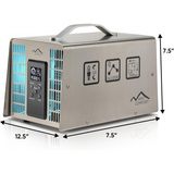 New Comfort SS12000 Stainless Steel 9,000 to 14,000 mg/hr Commercial PLCOZ12K Ozone Generator - Dimensions