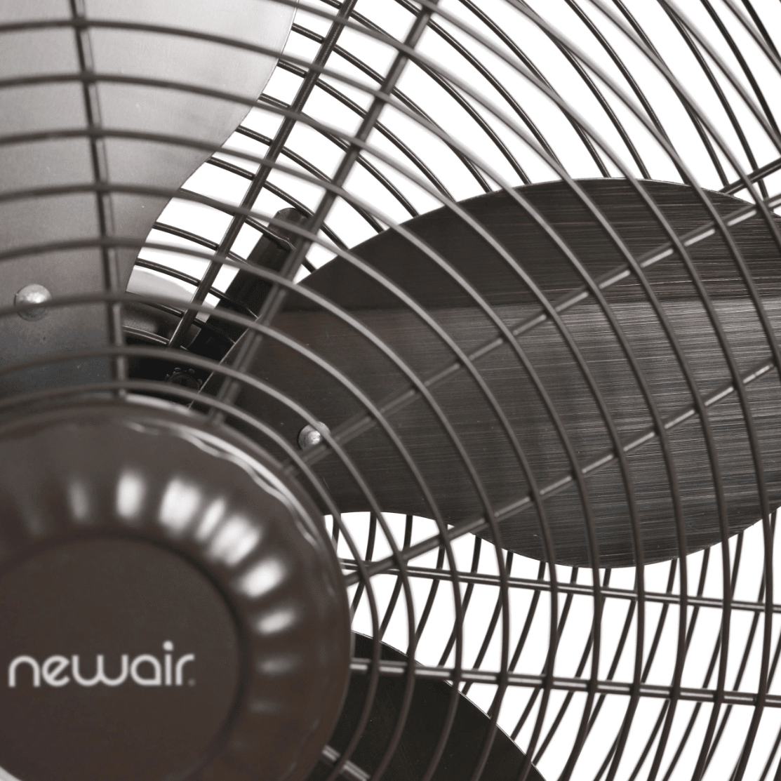 NewAir Outdoor Misting 3-Speed All-Metal Pedestal Fan - Blades