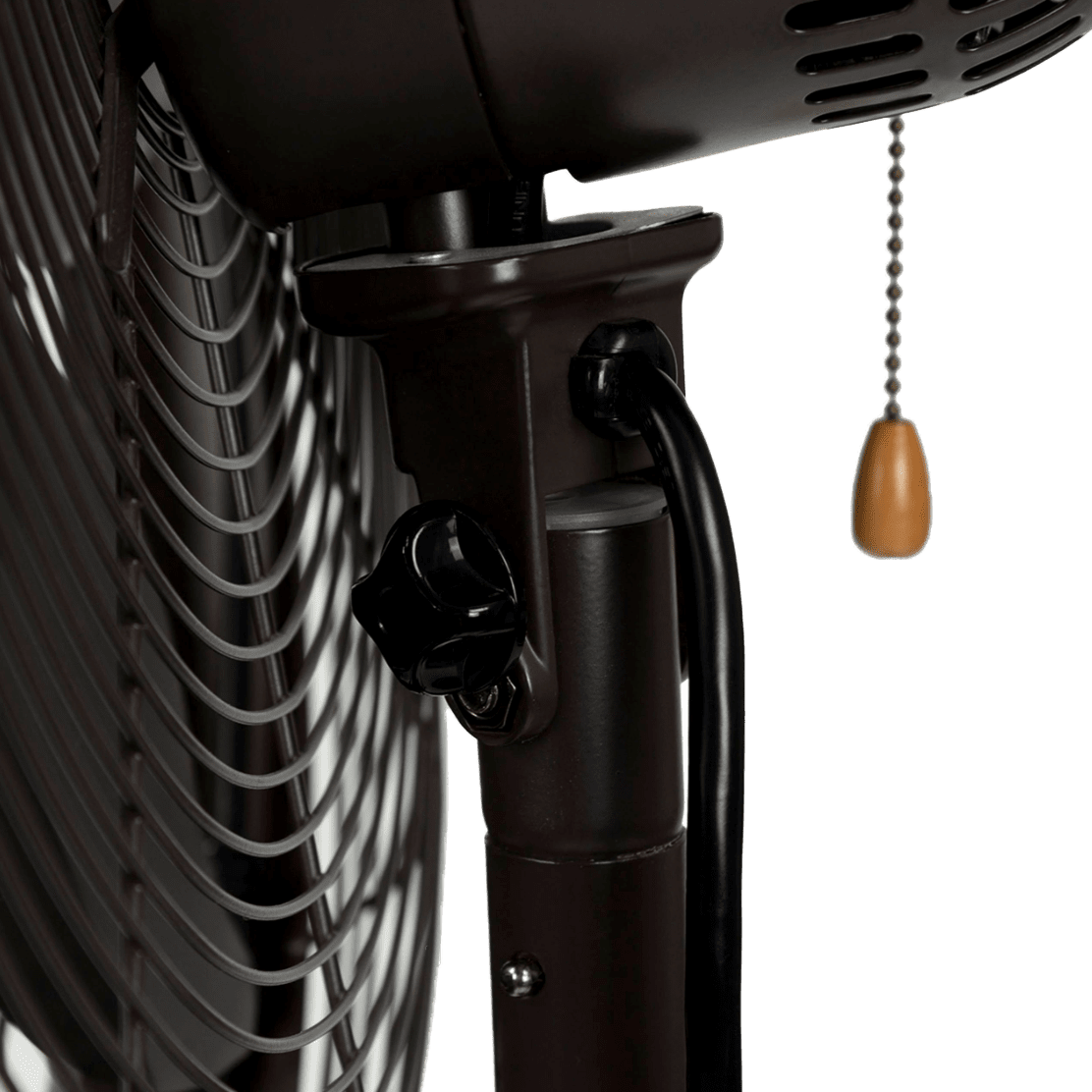 NewAir Outdoor Misting 3-Speed All-Metal Pedestal Fan - Controls Pull