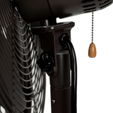 NewAir Outdoor Misting 3-Speed All-Metal Pedestal Fan - Controls Pull