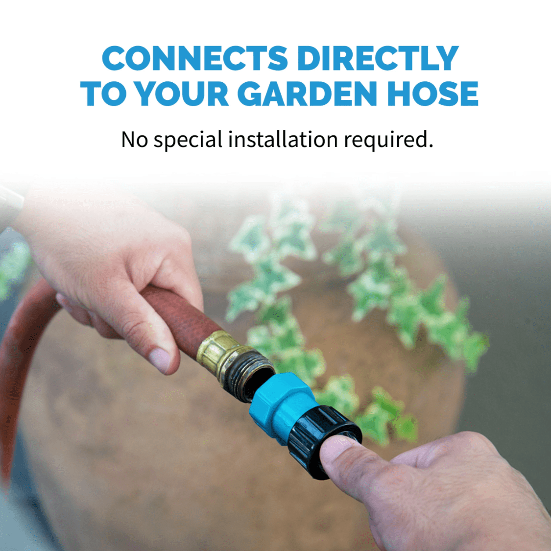 NewAir Outdoor Misting 3-Speed All-Metal Pedestal Fan - Garden Hose Connection