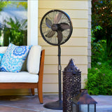 NewAir Outdoor Misting 3-Speed All-Metal Pedestal Fan