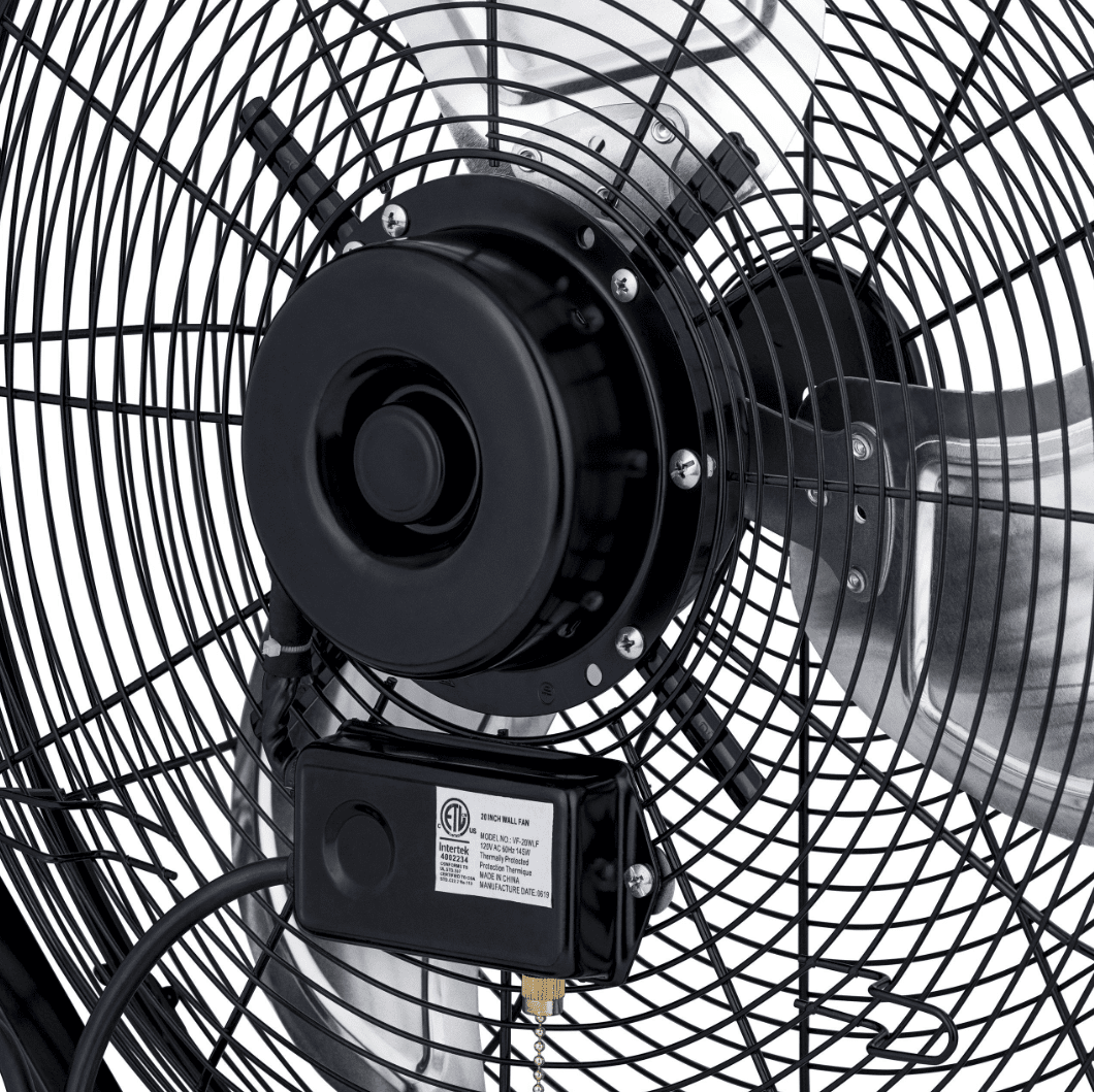 NewAir Outdoor Rated High Velocity 3-Speed Fan - 20-In. Wall Mount - Back
