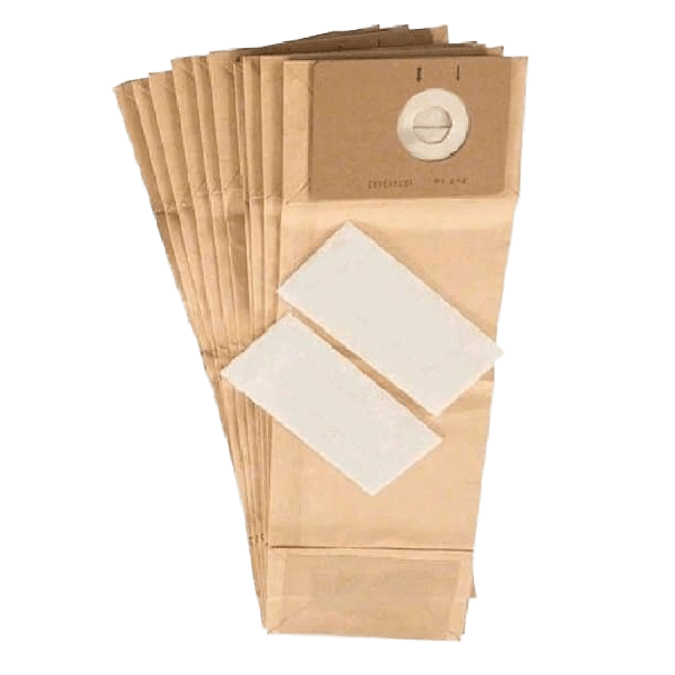 Nilfisk Advance Dust Bags for VU500 Commercial Vacuums 10 Pk & 2 Pre-Filters 107413586 - Main