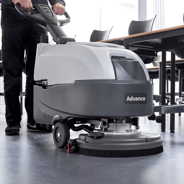 Nilfisk Advance SC370 Compact Walk Behind Floor Scrubber - Close-up