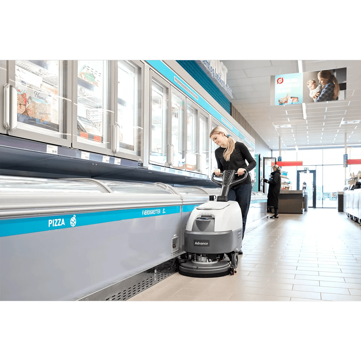 Nilfisk Advance SC370 Compact Walk Behind Floor Scrubber - Lifestyle 1