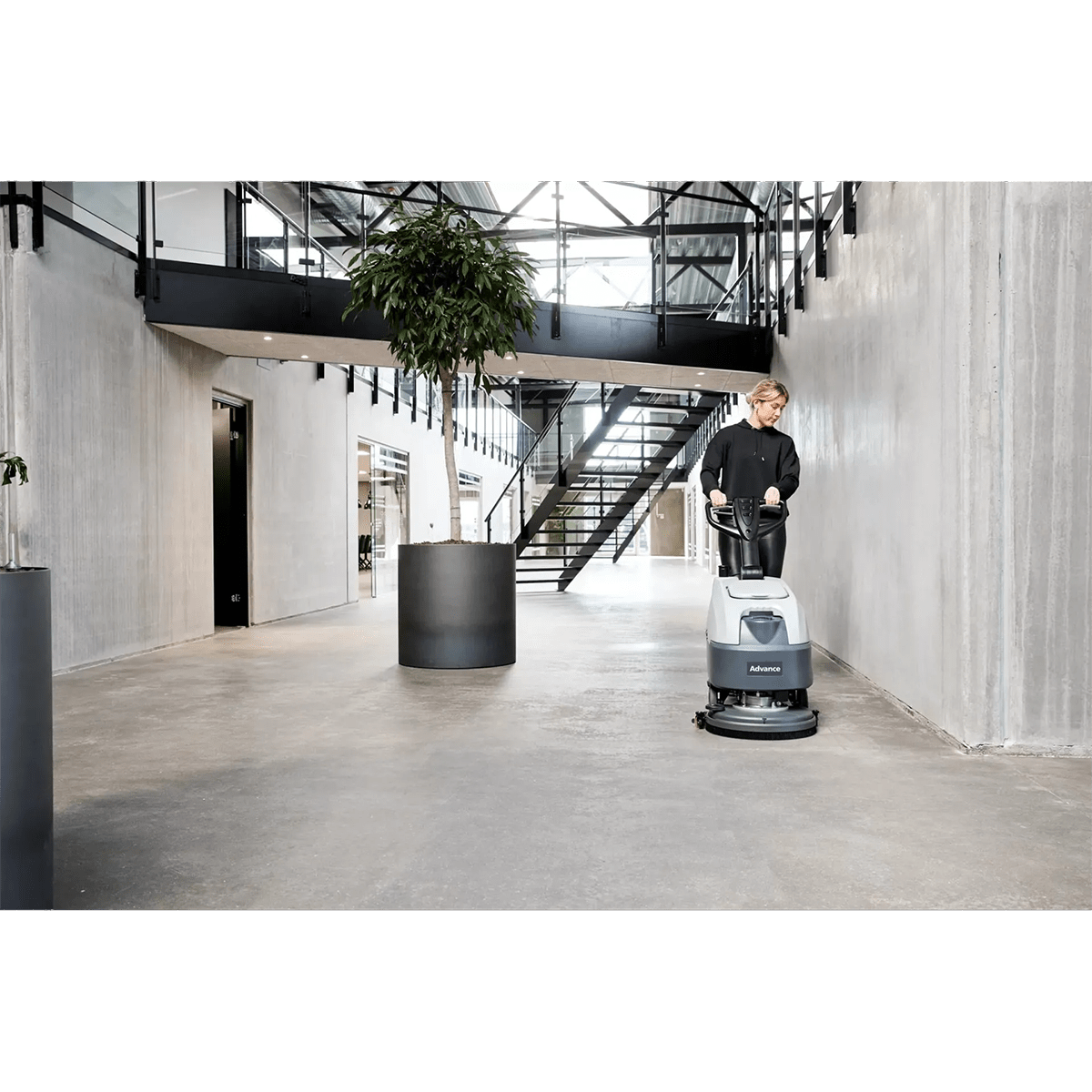 Nilfisk Advance SC370 Compact Walk Behind Floor Scrubber - Lifestyle 2