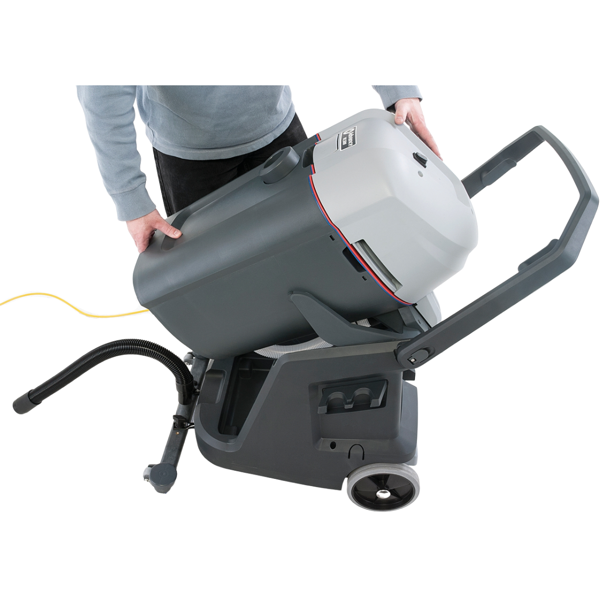 Nilfisk Advance VL500 35 Industrial Canister Wet Dry Vacuum - Tilted