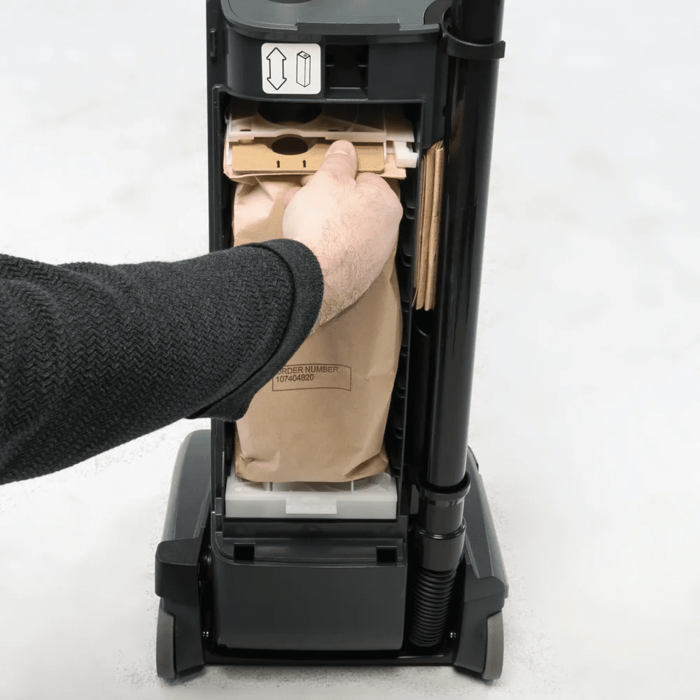Nilfisk Advance VU500 Commercial Upright Vacuum - Change Filter Bag