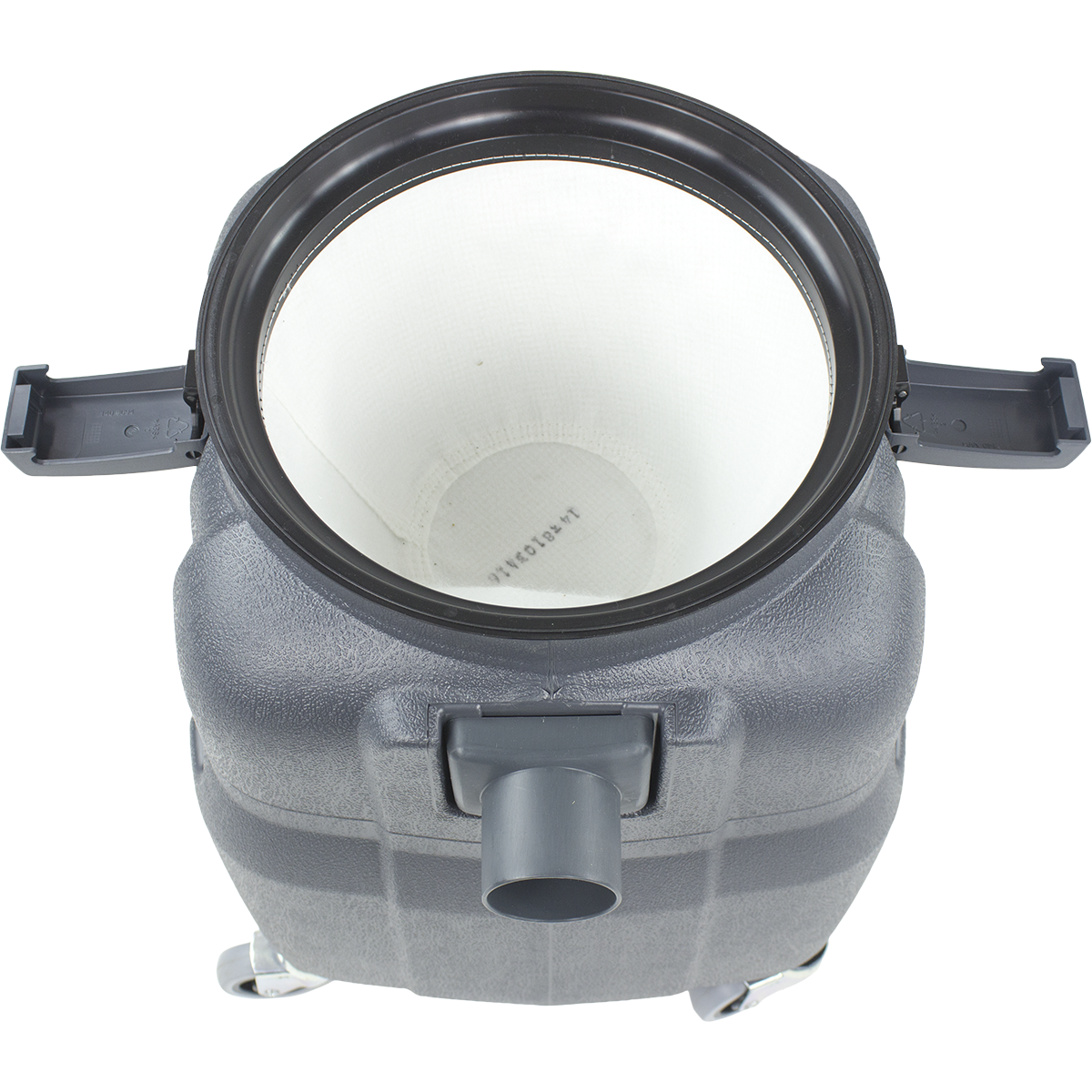 Nilfisk Eliminator Pro II Vacuum - open to show bag
