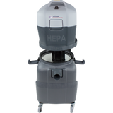 Nilfisk Eliminator Pro 2 HEPA Vacuum - open to see bag