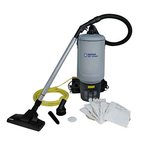 Nilfisk GD10 Industrial HEPA Back Vacuum Accessories View