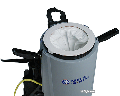 Nilfisk GD10 Industrial HEPA Back Vacuum Dust Bag View