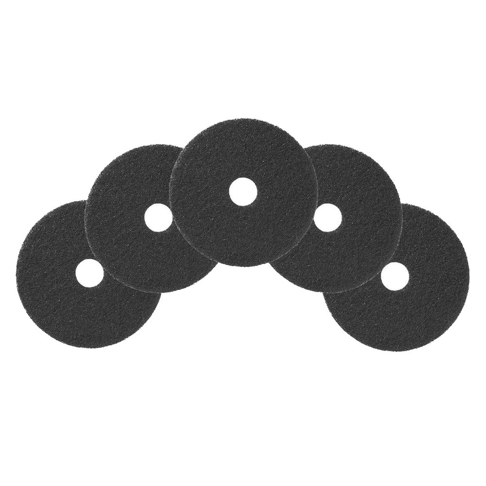 Nilfisk Replacement 17-inch Black Stripping Pads - 5 Pack - Set