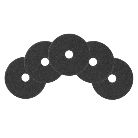 Nilfisk Replacement 17-inch Black Stripping Pads - 5 Pack - Set