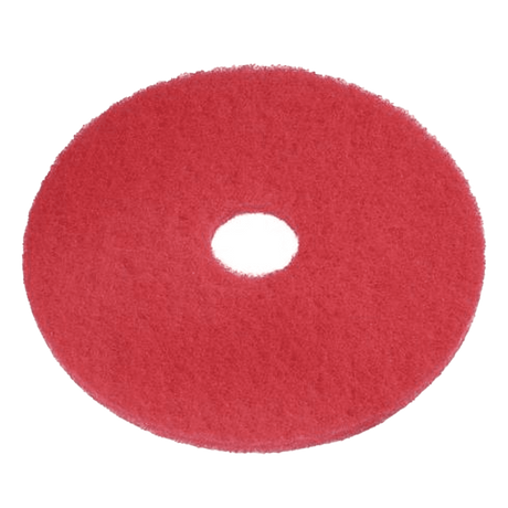 Nilfisk Replacement 17-inch Red Scrubbing Pads - 5 Pack - Main