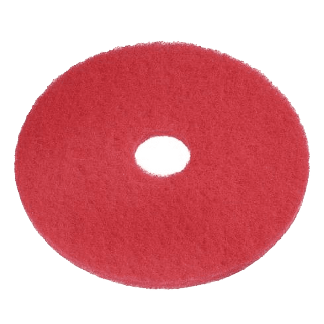 Nilfisk Replacement 17-inch Red Scrubbing Pads - 5 Pack - Main