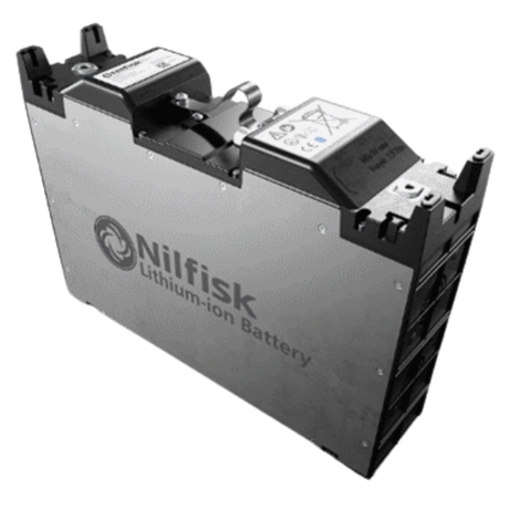 Nilfisk Replacement Battery and Charger for VHB120 - Angle