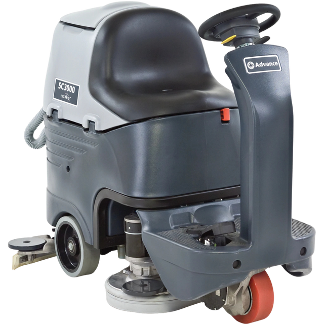 Nilfisk SC3000 Battery Ride-On Floor Scrubber - Angle