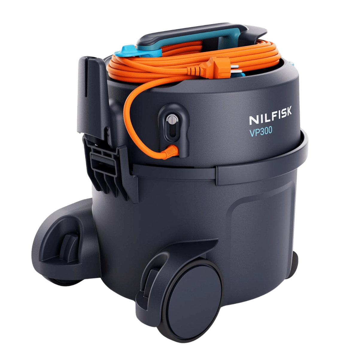 Nilfisk VP300 Canister Industrial HEPA Vacuum -   Angle 2
