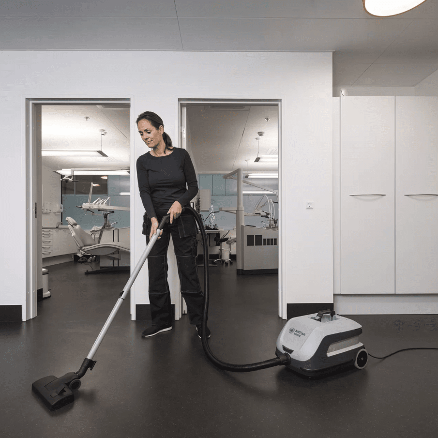 Nilfisk Industrial Canister Vacuum Cleaner for Allergens, Dust, Mold, Asbestos