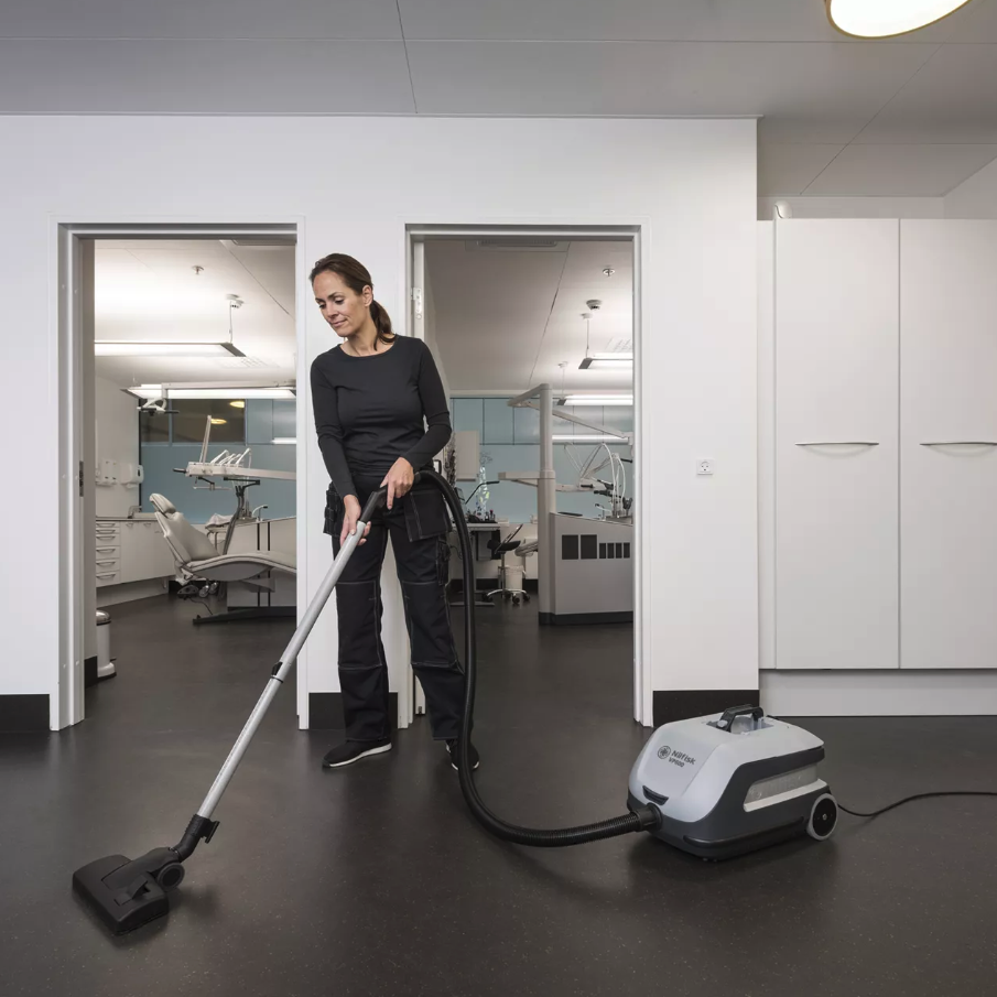 Nilfisk Industrial Canister Vacuum Cleaner for Allergens, Dust, Mold, Asbestos