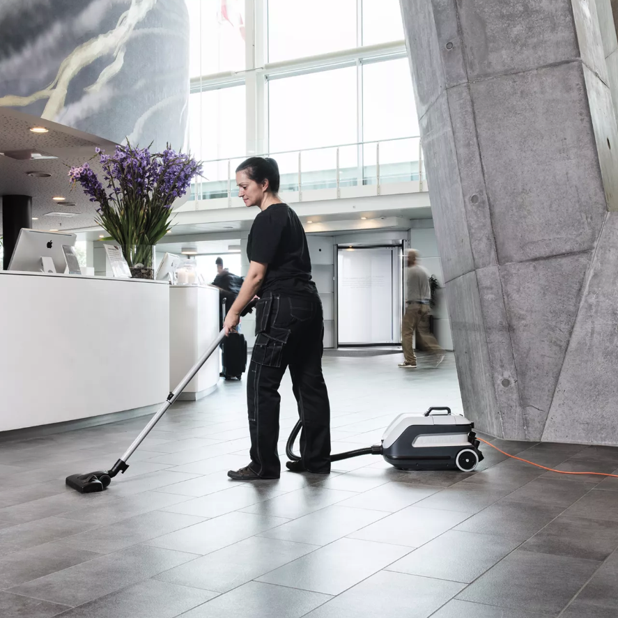 Nilfisk Industrial Canister Vacuum Cleaner for Allergens, Dust, Mold, Asbestos
