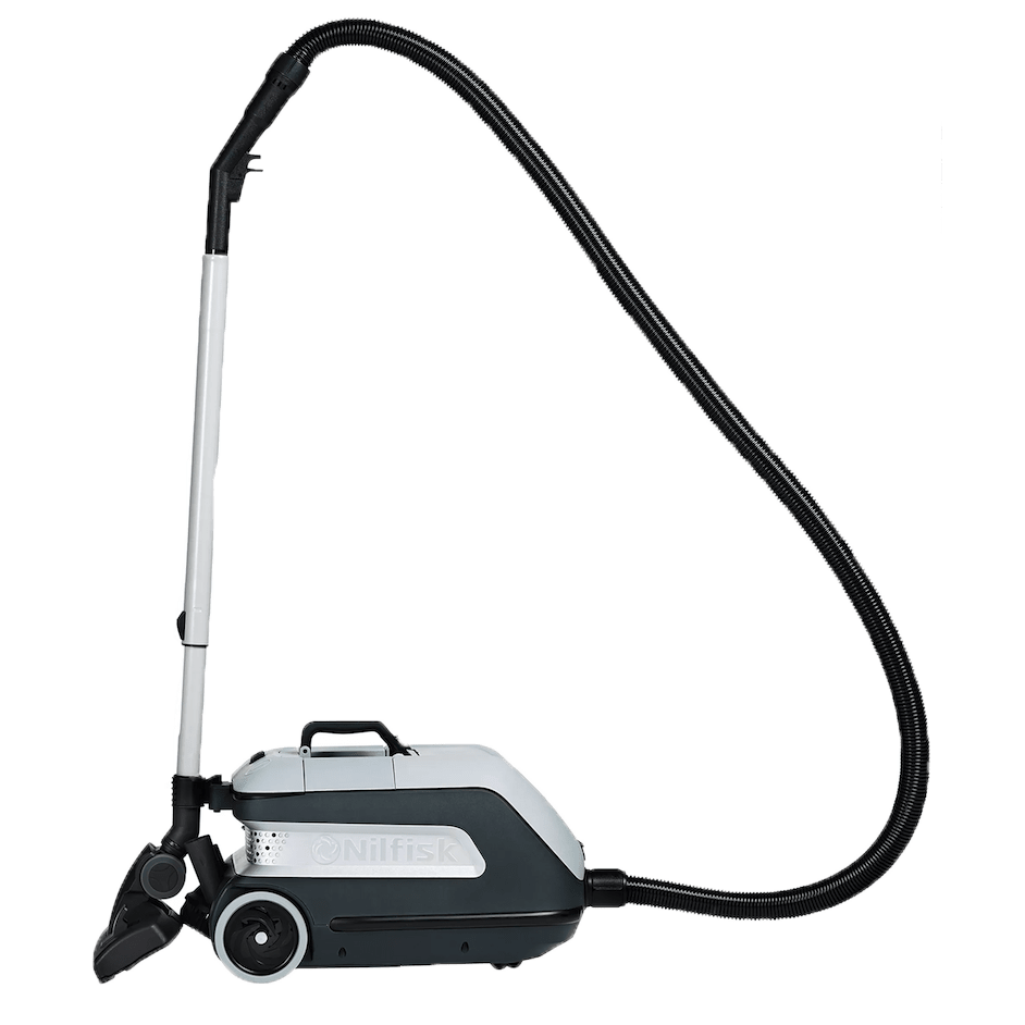 Nilfisk Industrial Canister Vacuum Cleaner for Allergens, Dust, Mold, Asbestos - Side View