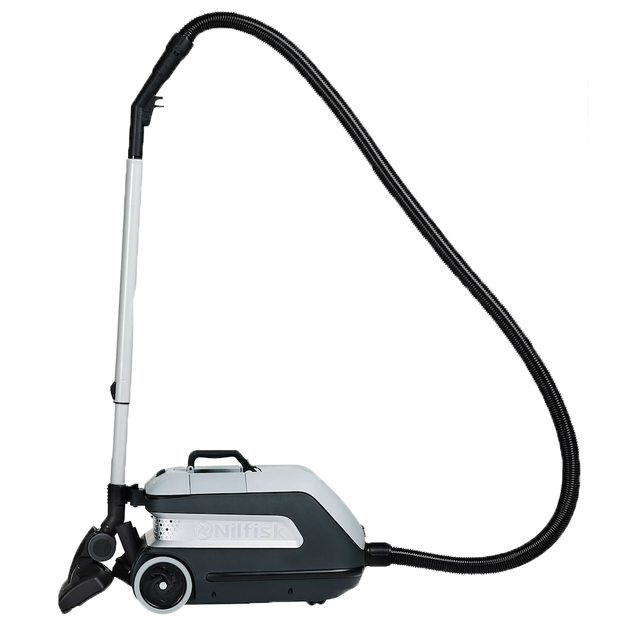 Nilfisk Industrial Canister Vacuum Cleaner for Allergens, Dust, Mold, Asbestos - Side View