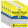 Nordic Pure MERV 10 1-in. Pleated Furnace Filters (6 Pack) - Main