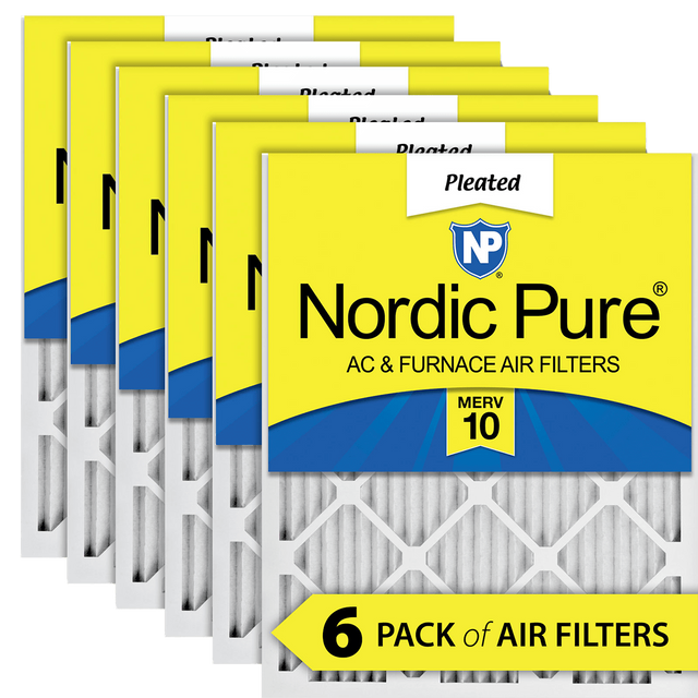 Nordic Pure MERV 10 1-in. Pleated Furnace Filters (6 Pack) - Main