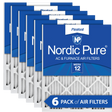 Nordic Pure MERV 12 1-in. Pleated Furnace Filters 6 Pack - Main