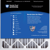 Nordic Pure MERV 12 5-in. Pleated Furnace Filters - 20x20x5 Back