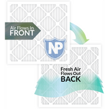 Nordic Pure MERV 8 1-in. Pleated Furnace Filters (6 Pack) - Airflow