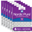 Nordic Pure MERV 8 1-in. Pleated Furnace Filters (6 Pack) - Main