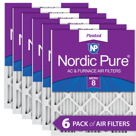 Nordic Pure MERV 8 1-in. Pleated Furnace Filters (6 Pack) - Main