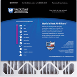 Nordic Pure MERV 8 5-in. Pleated Furnace Filters - 20x20x5 Back