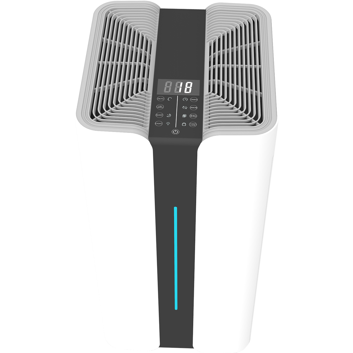O2 Flow Medical Grade Commercial Air Purifier - top overhead angle