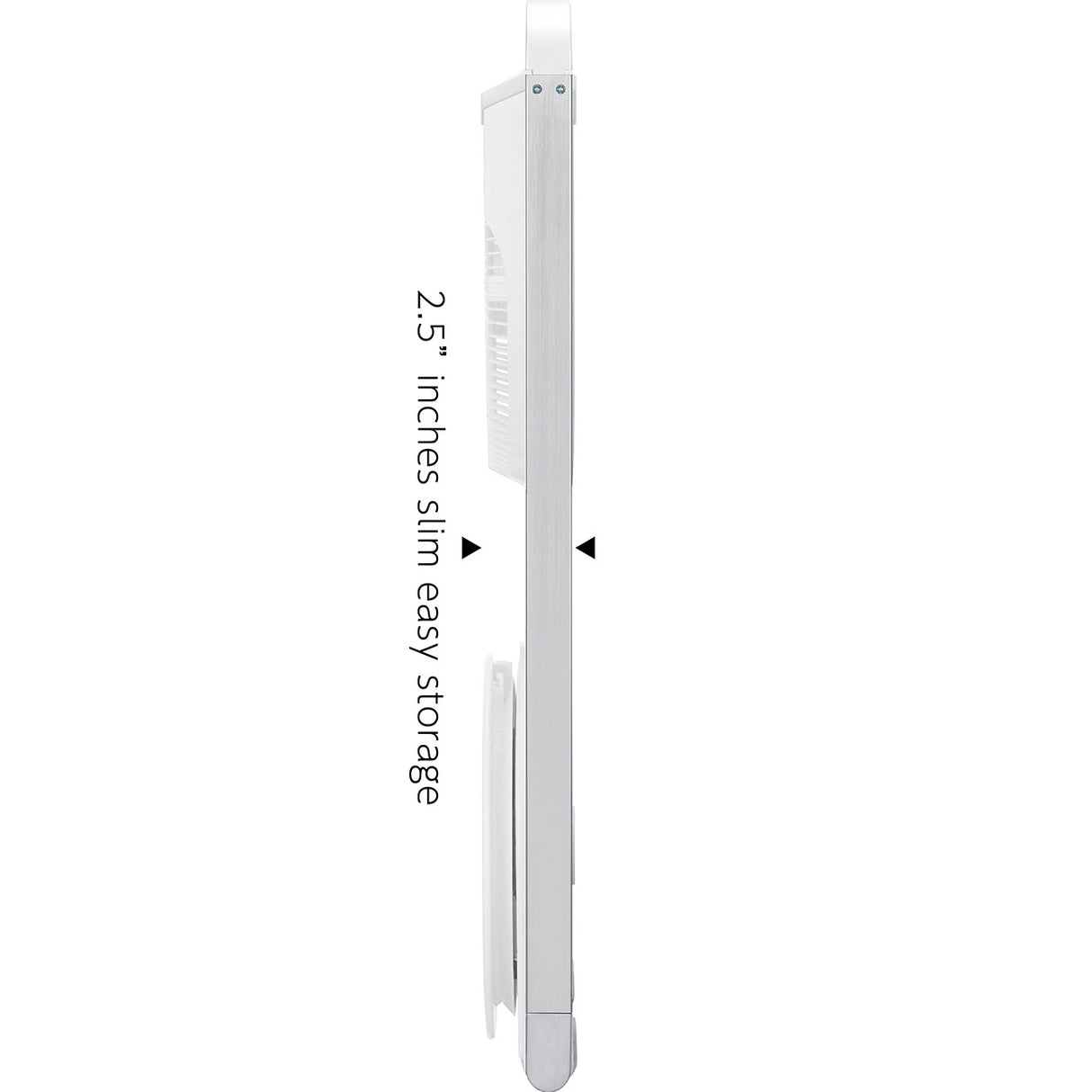 Objecto FLOW F1 Foldable Fan - Measures just 2.5 inches wide for easy storage.