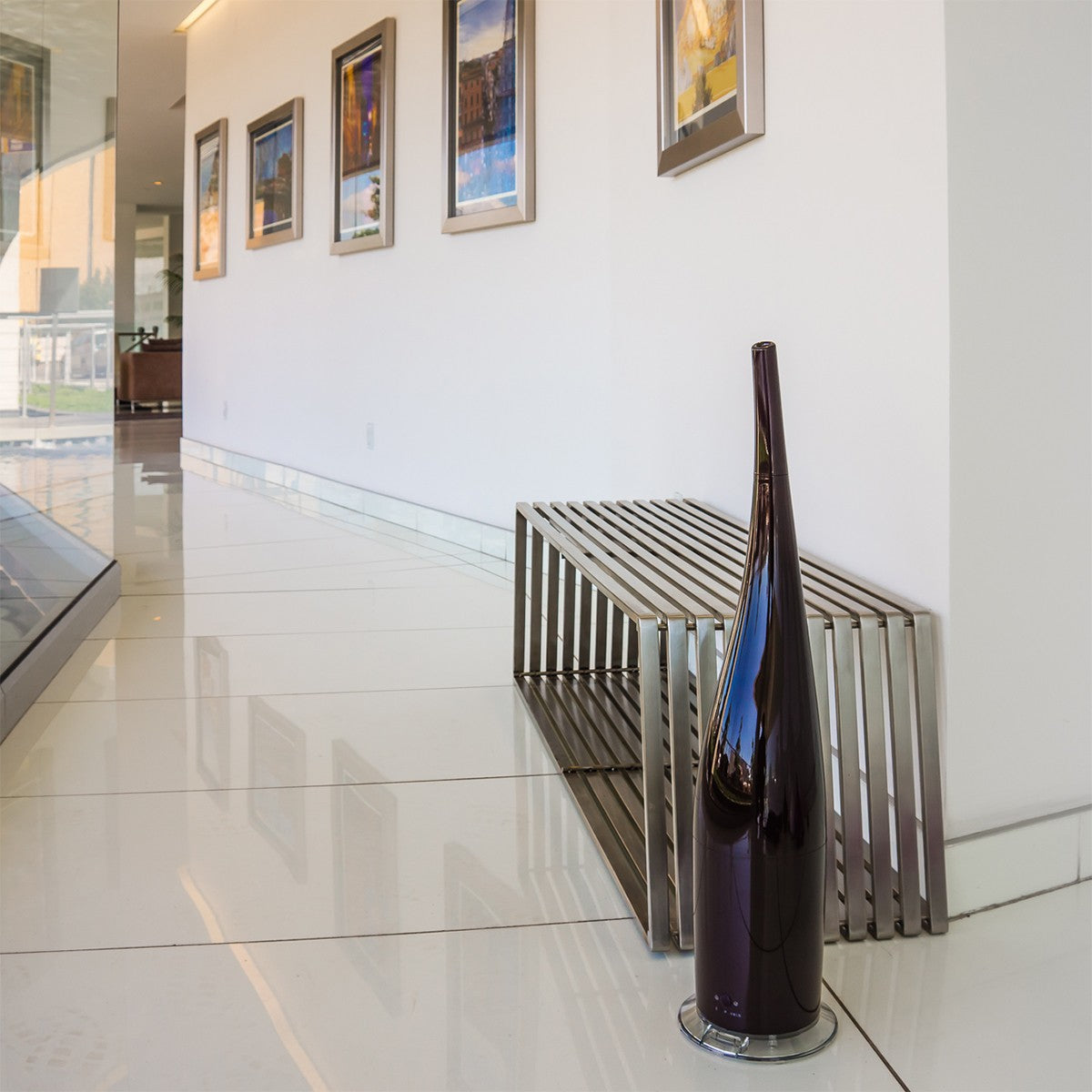 Objecto H7 Hybrid Ultrasonic Humidifier - Brown in Hallway