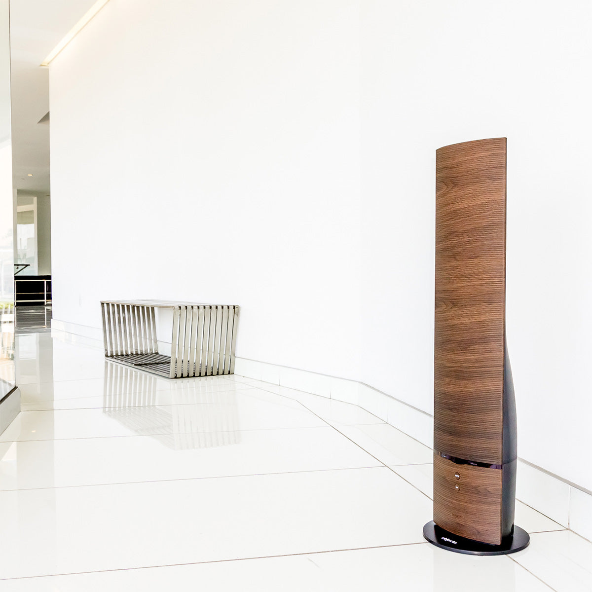 Objecto W9 Tower Hybrid Humidifier - Light Grain in Office Space