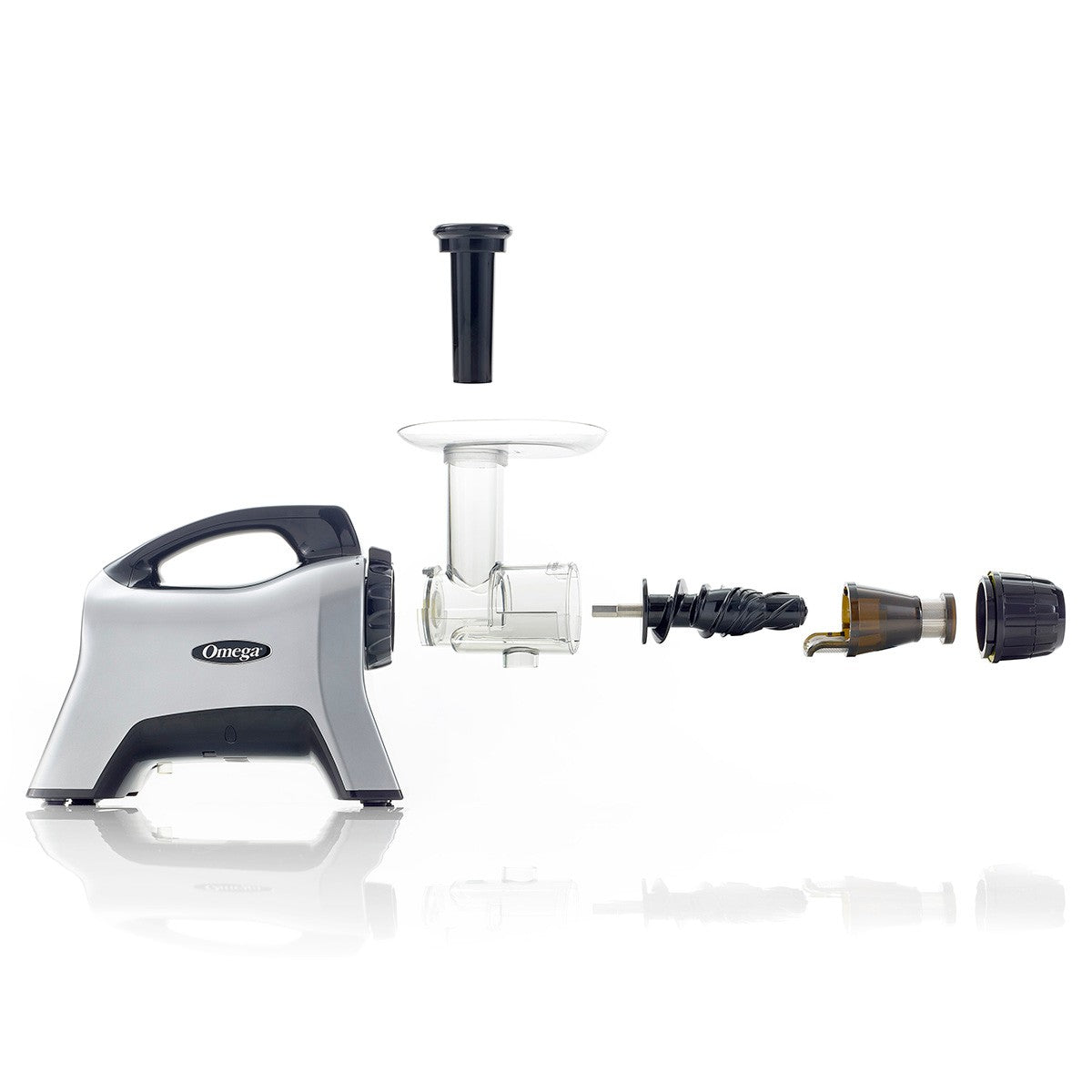 Omega Premium Masticating Juicer & Nutrition System - Accessories Installed