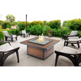 Outdoor Greatroom 40-In. Taupe Brooks Square Fire Pit Table - Lifestyle 3