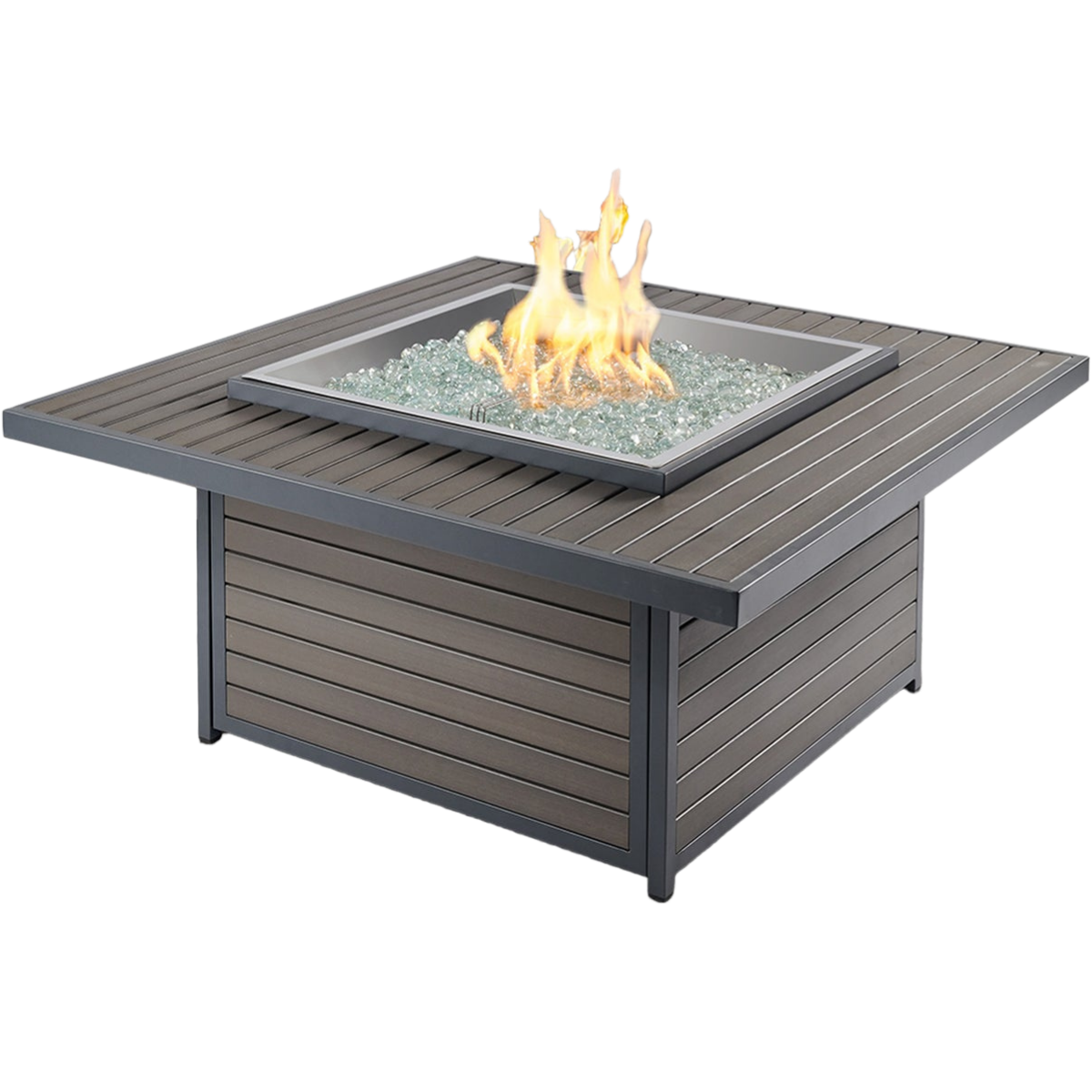 Outdoor Greatroom 40-In. Taupe Brooks Square Fire Pit Table - Main