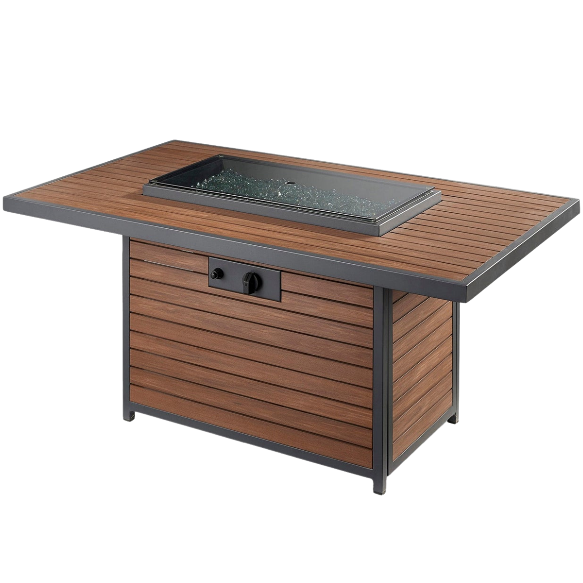 Outdoor Greatroom 50-In Umber Brown Kenwood Gas Fire Pit Table - Cover