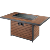 Outdoor Greatroom 50-In Umber Brown Kenwood Gas Fire Pit Table - Cover