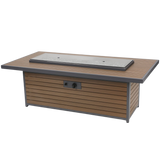 Outdoor Greatroom 61-In Umber Brown Kenwood Gas Fire Pit Table - Cover