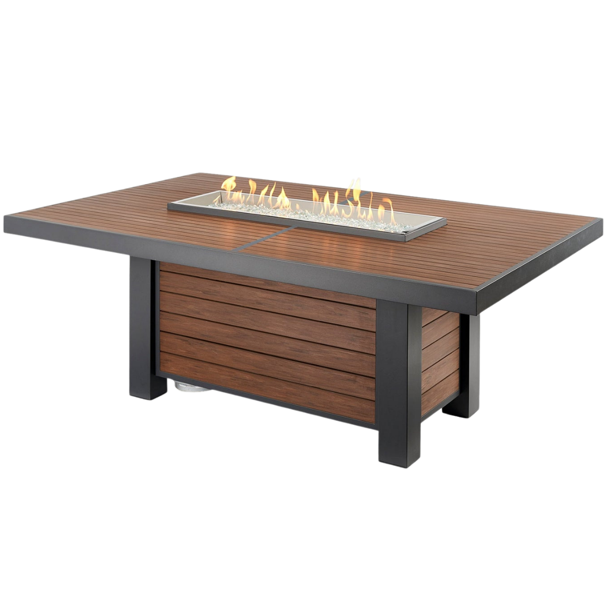 Outdoor Greatroom 81-In Umber Brown Kenwood Gas Fire Pit Table - Main
