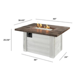 Outdoor Greatroom Alcott Fire Table - Dimensions